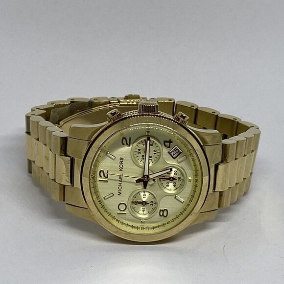 Michael Kors Runway MK5055 Womens Stainless Steel Analog Dial Quartz Watch EY116 - Picture 7 of 12